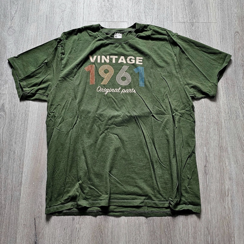 Vintage 1961 Original Parts Green T-Shirt